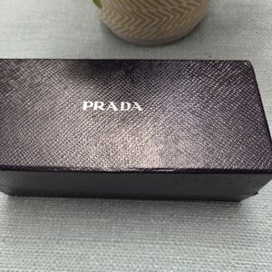 Prada Black Textured Sunglasses Case
